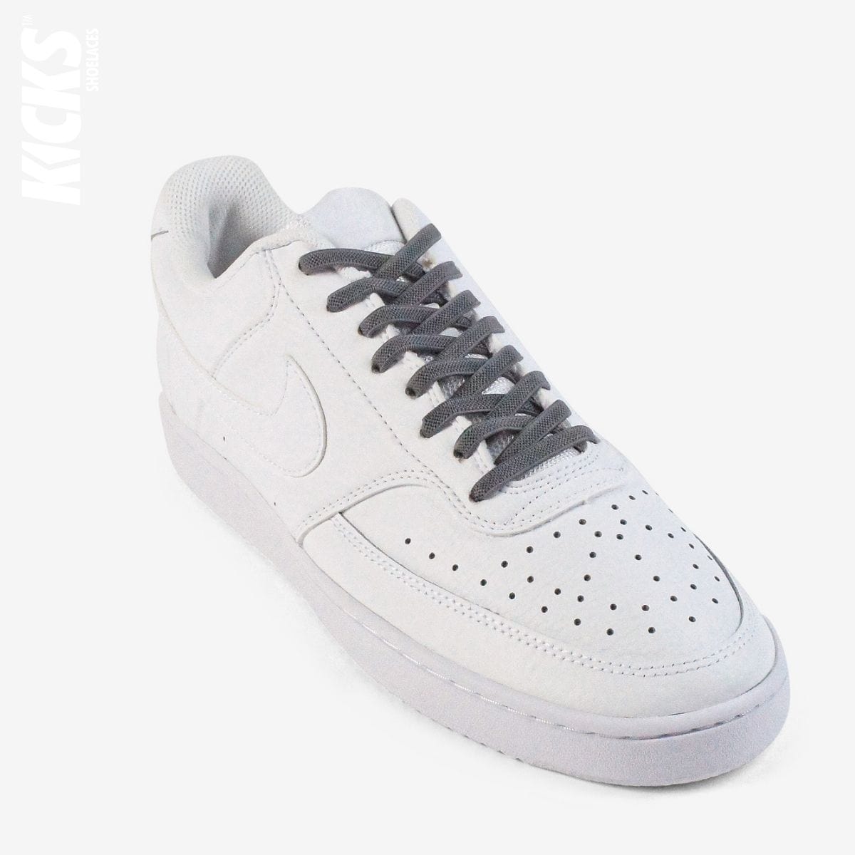 no-tie-shoelaces-with-dark-grey-laces-on-nike-white-sneakers-by-kicks-shoelaces