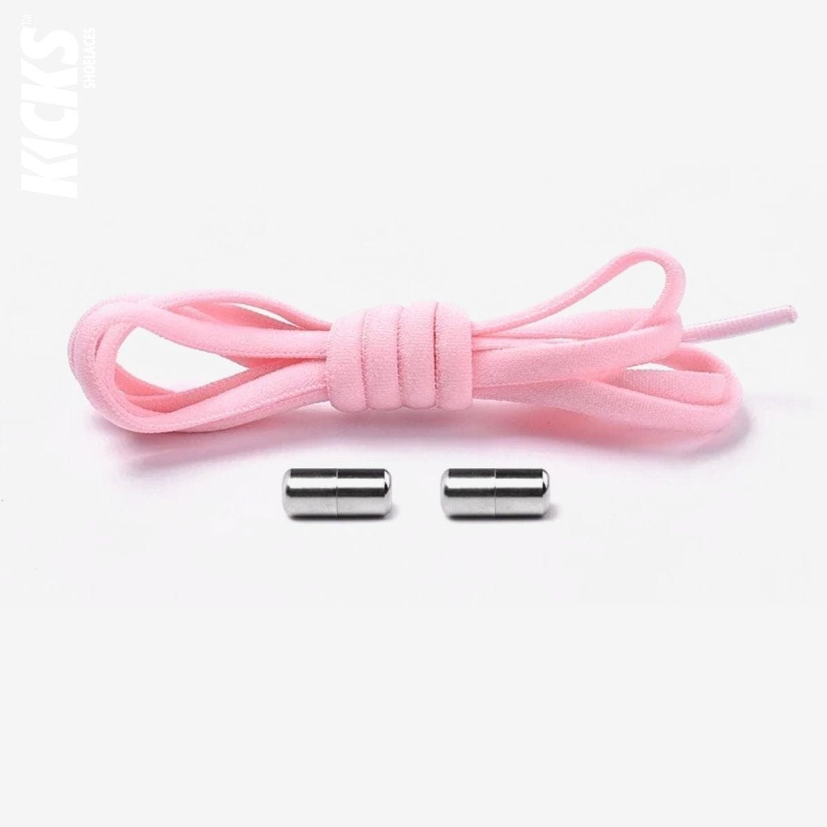 pastel-pink-kids-elastic-no-tie-shoe-laces-for-sneakers-by-kicks-shoelaces