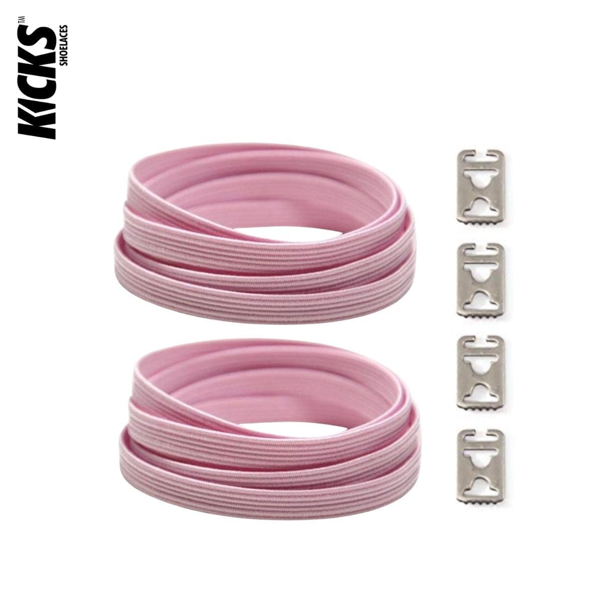 Replacement for Shoe Laces Pink No-Tie Shoelaces