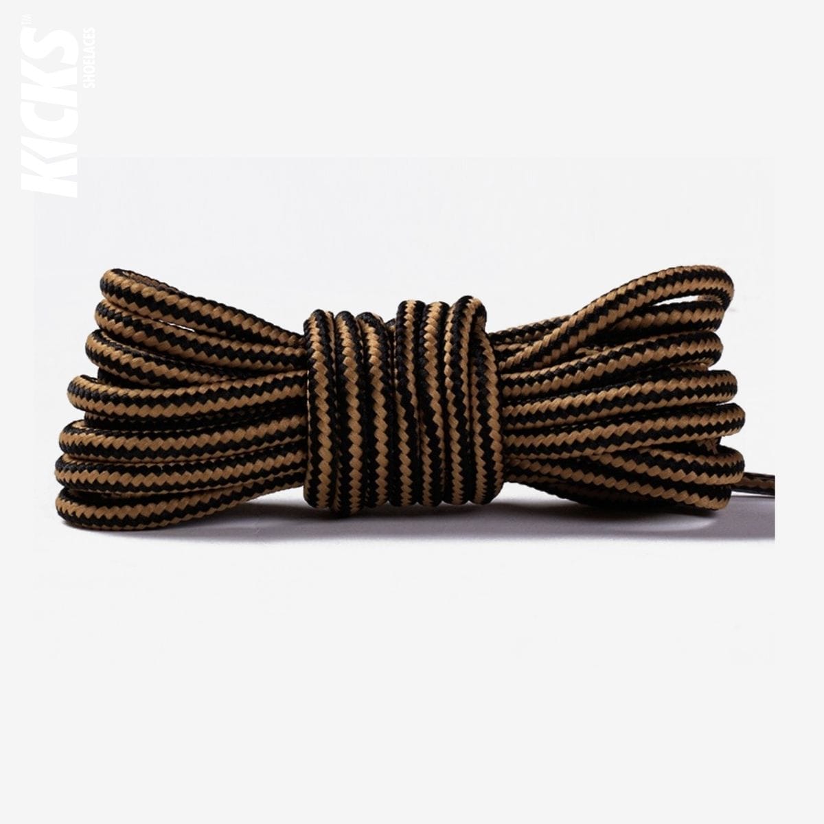 striped-two-color-shoelaces-for-casual-shoes-in-earth-brown-and-black