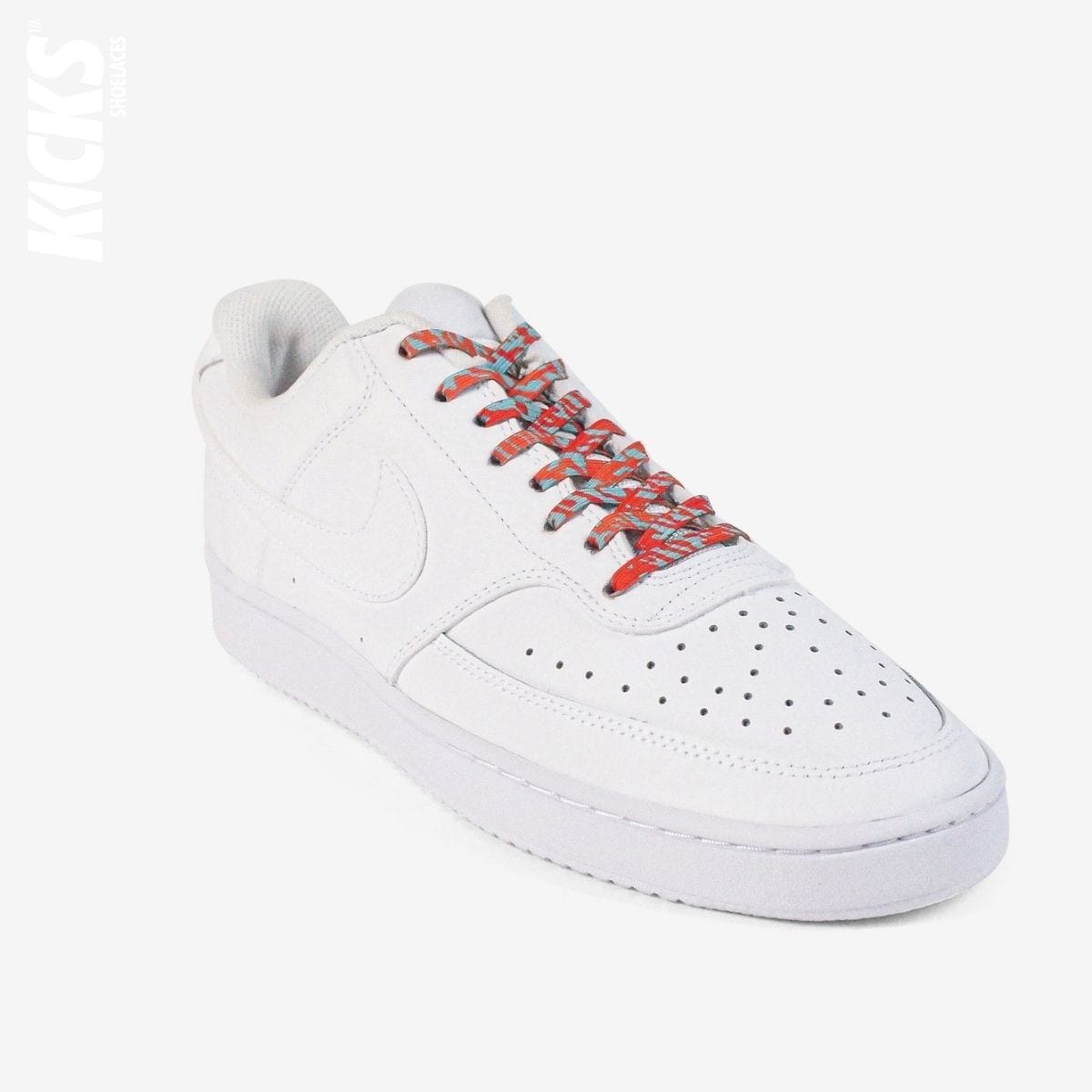 elastic-no-tie-shoelaces-with-red-camo-lace-on-nike-white-sneakers