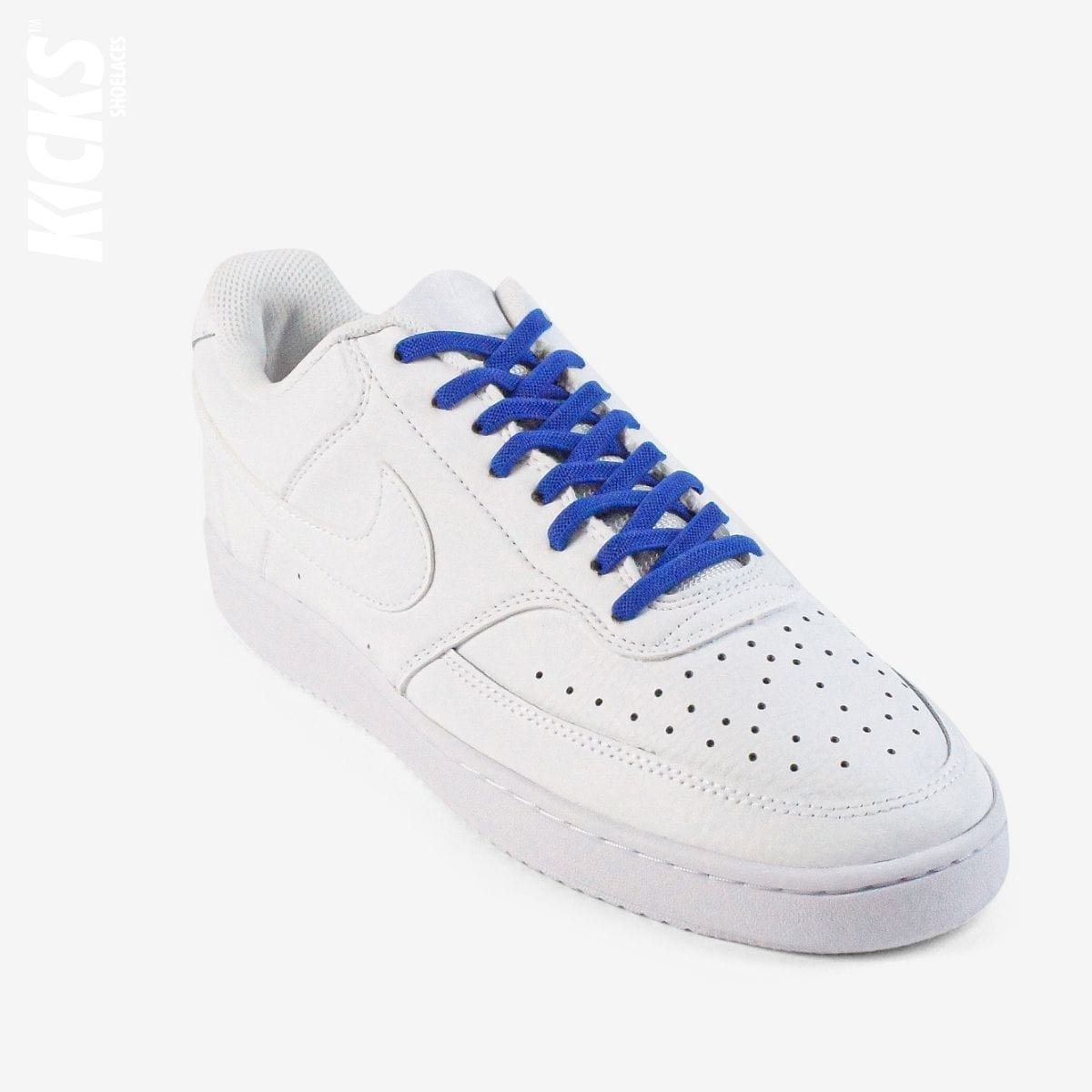 no-tie-shoelaces-with-royal-blue-laces-on-nike-white-sneakers-by-kicks-shoelaces