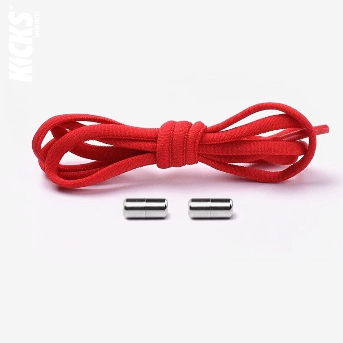 red-kids-elastic-no-tie-shoe-laces-for-sneakers-by-kicks-shoelaces