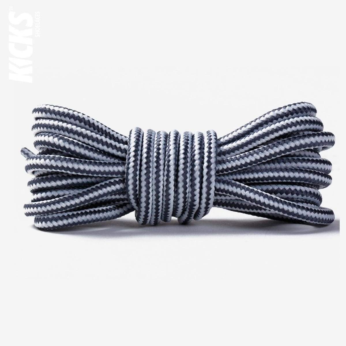 striped-two-color-shoelaces-for-casual-shoes-in-dark-grey-and-white