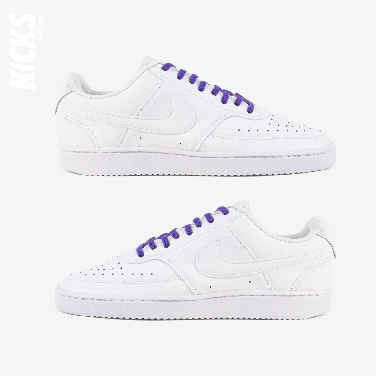 tieless-shoelaces-with-purple-laces-on-nike-white-sneakers-by-kicks-shoelaces