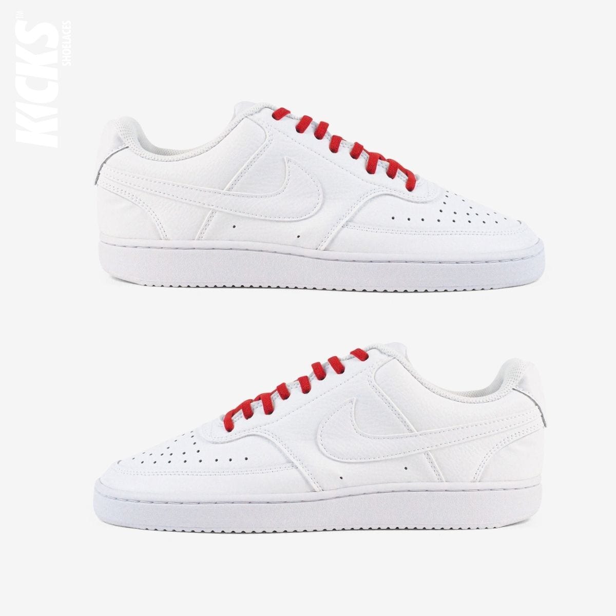 tieless-laces-with-red-laces-on-nike-white-sneakers-by-kicks-shoelaces