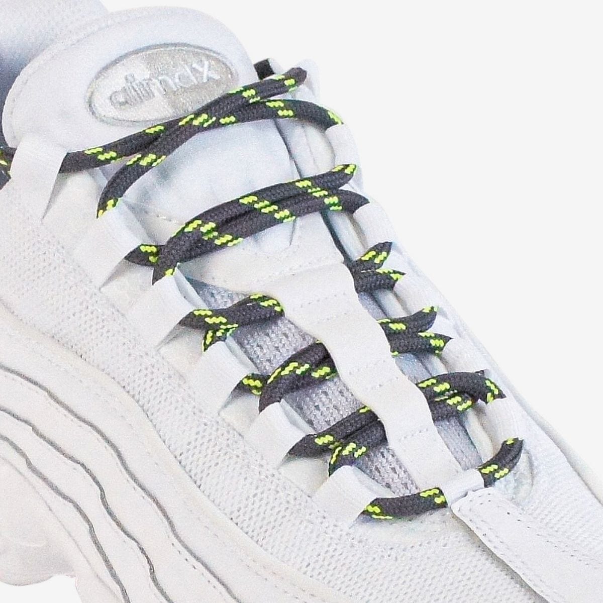 walking-shoe-laces-online-in-australia-colour-dark-grey-and-green